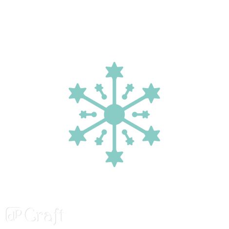 Dziurkacz magnetyczny dpCraft Anywhere 3,8cm Śnieżynka - 2