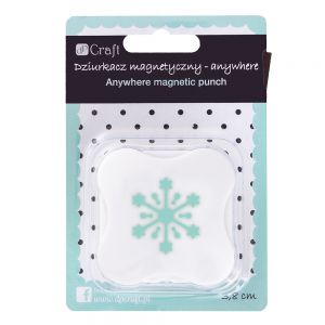 Dziurkacz magnetyczny dpCraft Anywhere 3,8cm Śnieżynka