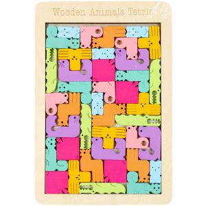 Klocki Drewniane Tetris 18x27 cm