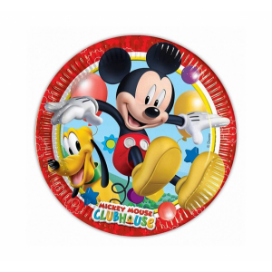 Talerzyki papierowe - Playful Mickey 20 cm, 8 szt.