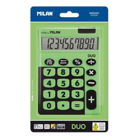 Kalkulator Milan Duo z dużymi klawiszami, Mix kolorów - 6