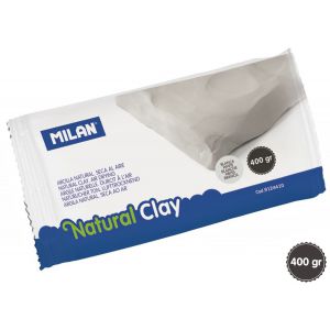 Glina naturalna Milan samoutwardzalna lub do wypalania 400g biała
