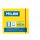 Karteczki samoprzylepne Milan Neon żółte 76x76mm, 100szt