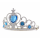 Tiara z niebieskimi kamyczkami