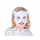 Maska filcowa Biały Kotek 11,5 x 18 cm