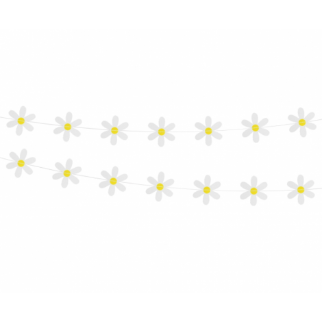 Girlanda papierowa Stokrotki