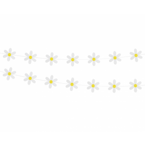 Girlanda papierowa Stokrotki