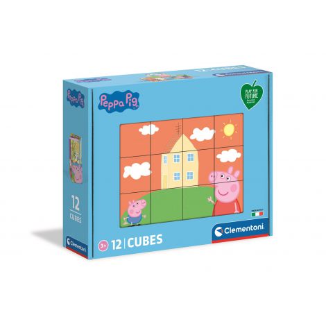Kostki Clementoni 12el Play For Future Peppa Pig