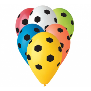 Balony Premium Piłka nożna, 30cm, 5 szt.