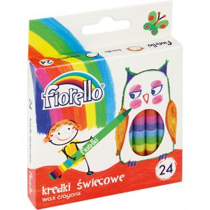 Kredki świecowe Fiorello, 24 kolorów