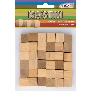 Kostki drewniane Aliga, 36szt
