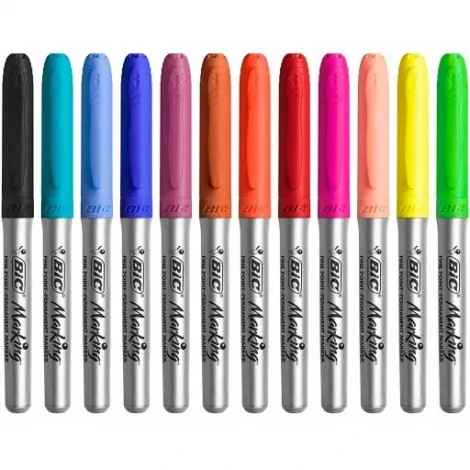 Markery permanentne Bic Marking Intense, 12 kolorów - 2