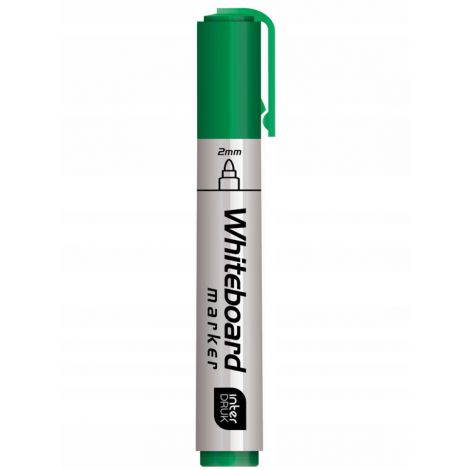 Pisak suchościeralny do białych tablic Interdruk 2.0mm, Zielony