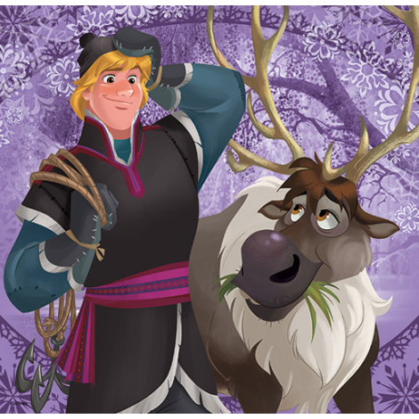 Puzzle Trefl 3w1 Frozen: Bohaterowie Krainy Lodu - 4