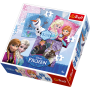 Puzzle Trefl 3w1 Frozen: Bohaterowie Krainy Lodu - 2