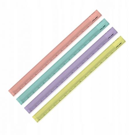 Linijka Milan Acid plastikowa, trójkątna kolorowa 15cm - 2