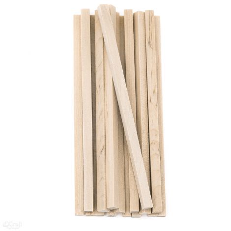 Patyczki kwadratowe dpCraft naturalne kwadratowe 15cm, 16szt