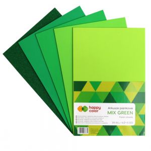 Arkusze piankowe Happy Color Zielone A4/5
