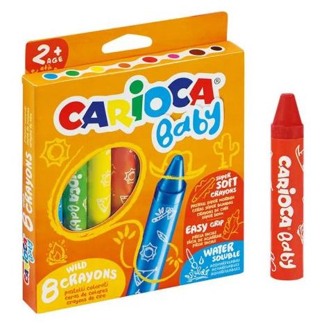 Kredki ołówkowe Carioca Baby Jumbo, 8 kolorów