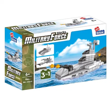 Klocki konstrukcyjne Alleblox Militarne 3w1