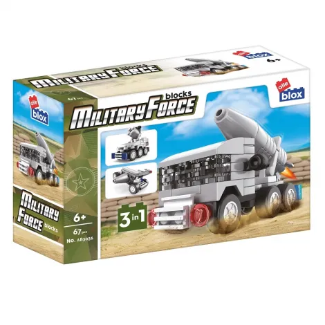 Klocki konstrukcyjne Alleblox Militarne 3w1