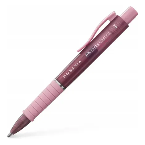 Długopis Faber-Castell Poly Ball View, różowy, XB - 2