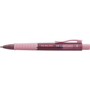 Długopis Faber-Castell Poly Ball View, różowy, XB