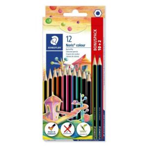 Kredki ołówkowe Staedtler Noris Colour Wopex sześciokątne, 12 kolorów
