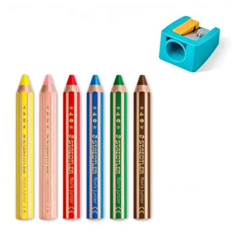 Kredki ołówkowe Staedtler Jumbo Buddy, 6 kolorów - 2