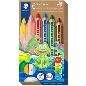 Kredki ołówkowe Staedtler Jumbo Buddy, 6 kolorów