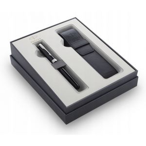 Zestaw Parker Sonnet Black CT, Pióro wieczne + Etui na długopisy
