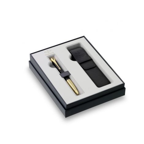Zestaw Parker Urban Black GT, Długopis + Etui na długopis