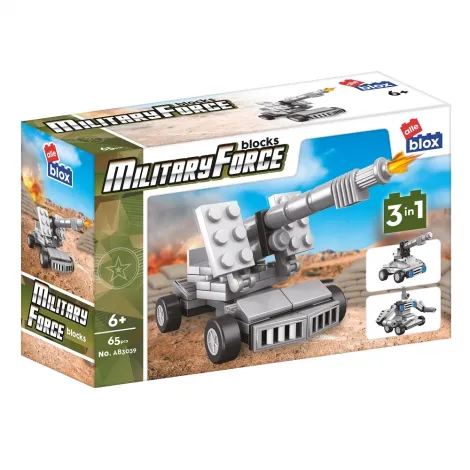 Klocki konstrukcyjne Alleblox Militarne 3w1