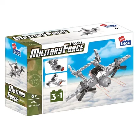 Klocki konstrukcyjne Alleblox Militarne 3w1