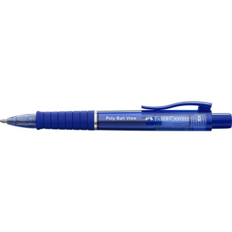 Długopis Faber-Castell Poly Ball View, niebieski, XB