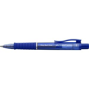 Długopis Faber-Castell Poly Ball View, niebieski, XB