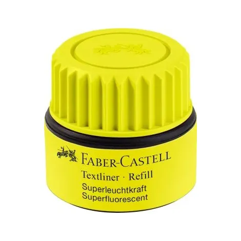 Tusz do napełniania zakreślacza Faber-Castell, Żółty 30ml