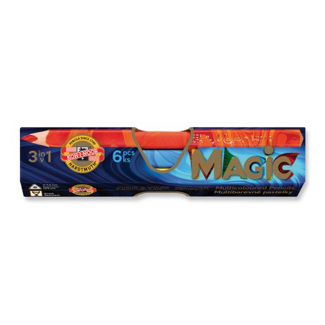 Kredki Jumbo Koh-i-Noor Magic Trio, 6 kolorów
