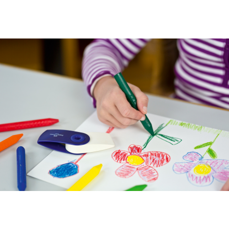 Kredki woskowe Faber-Castell Grip trójkątne, 12 kolorów - 2