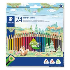Kredki ołówkowe Staedtler Noris Colour Wopex trójkątne, 24 kolory