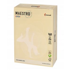 Karton Ksero A4/250/160g Mondi Maestro waniliowy