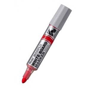 Marker suchościeralny do białych tablic Pentel MaxiFlo 3,0 - 3,3 mm Czerwony