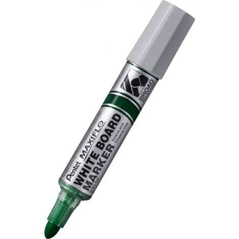 Marker suchościeralny do białych tablic Pentel MaxiFlo 3,0 - 3,3 mm Zielony