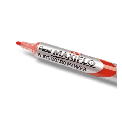 Marker suchościeralny do białych tablic Pentel MaxiFlo 1,1- 2,2 mm Czerwony - 2