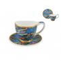 Filiżanka Carmani Vanessa 100ml espresso ze spodkiem - C. Monet, Lilie wodne - 4