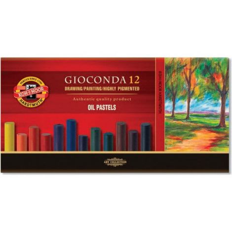 Pastele olejne Koh-i-Noor Gioconda, 12 kolorów