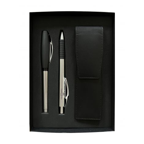 Zestaw Prezentowy Faber-Castell Basic, Pióro+Długopis+Etui