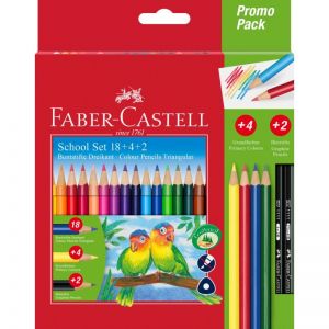 Kredki ołówkowe Faber-Castell Sleeve, 22 kolory