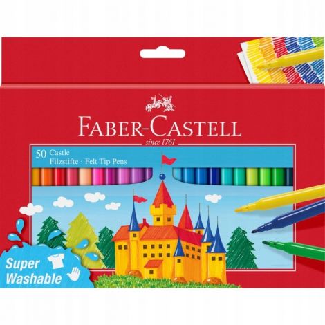Flamastry Faber-Castell Zamek, 50kol