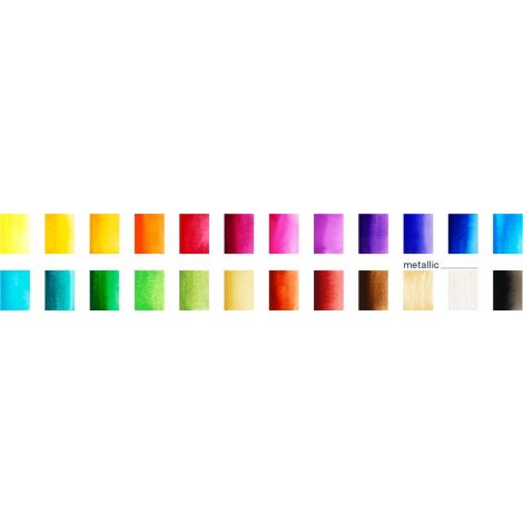 Farby akwarelowe Faber-Castell Creative Studio w kostkach, 24 kolory - 3
